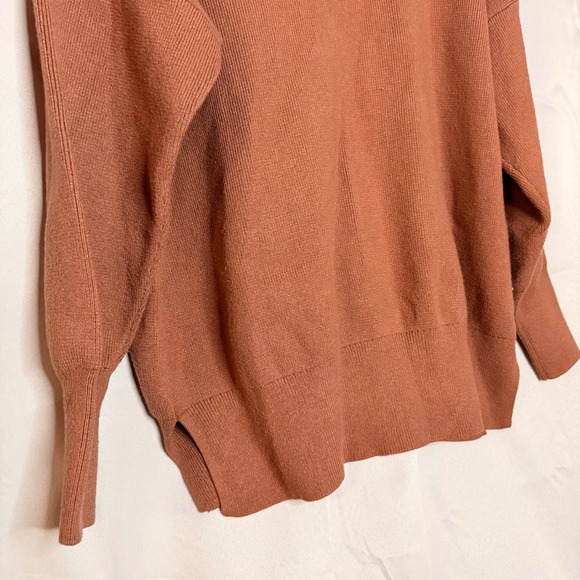 Abercrombie Fitch Soft A F Collection Crew Neck Knit Sweater Terracotta Size S - Picture 5 of 6